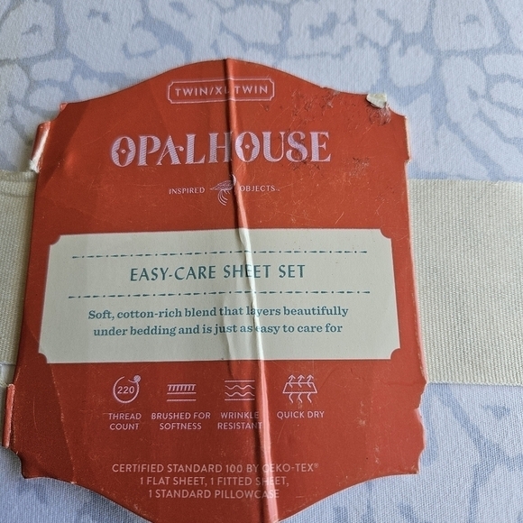 Opalhouse Twin Xl Bedsheets Set,Fitted, Flat 1 Standard Pillow NWT - Picture 2 of 5